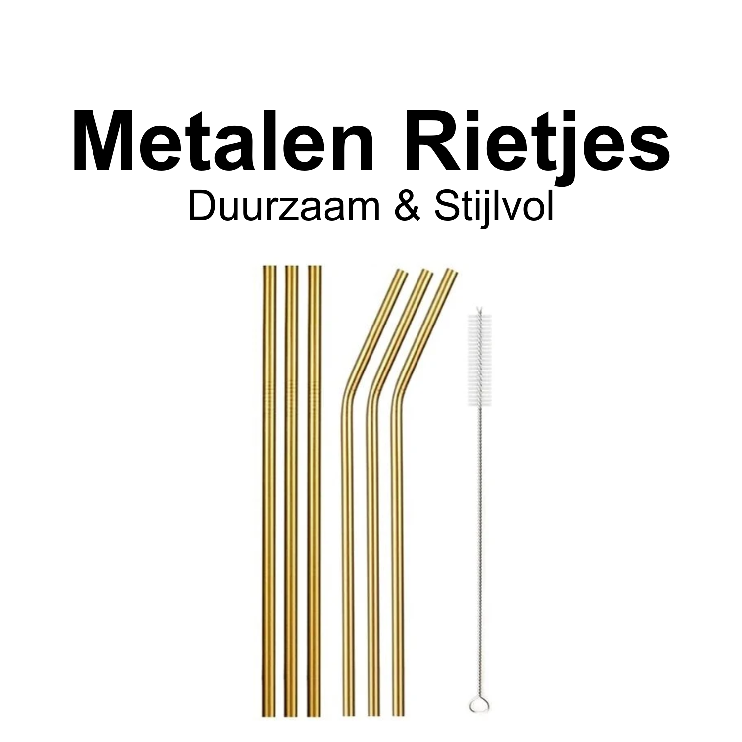 Metalen & papieren rietjes - Gadgetpoint