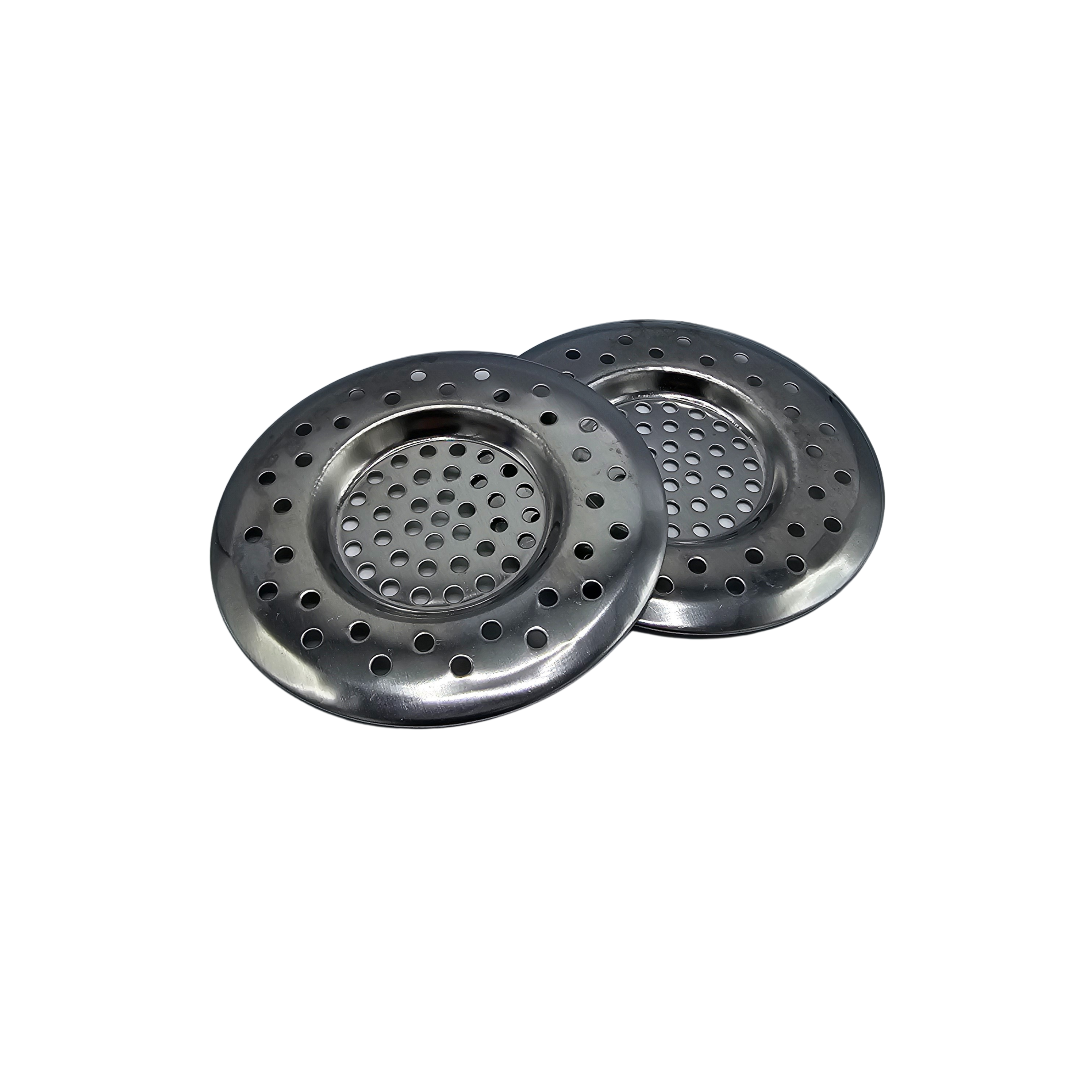 Ablaufstopp | Waschbecken | Waschbeckenabfluss | Ablassschraube | Abtropfen lassen | Spülbeckensieb | Kante | Edelstahl | 2er-Set