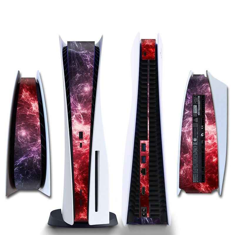 Console Sticker Strip voor PS5, PlayStation 5 - Performance Gaming Skin - Bescherming Accessoires - Rood/Roze
