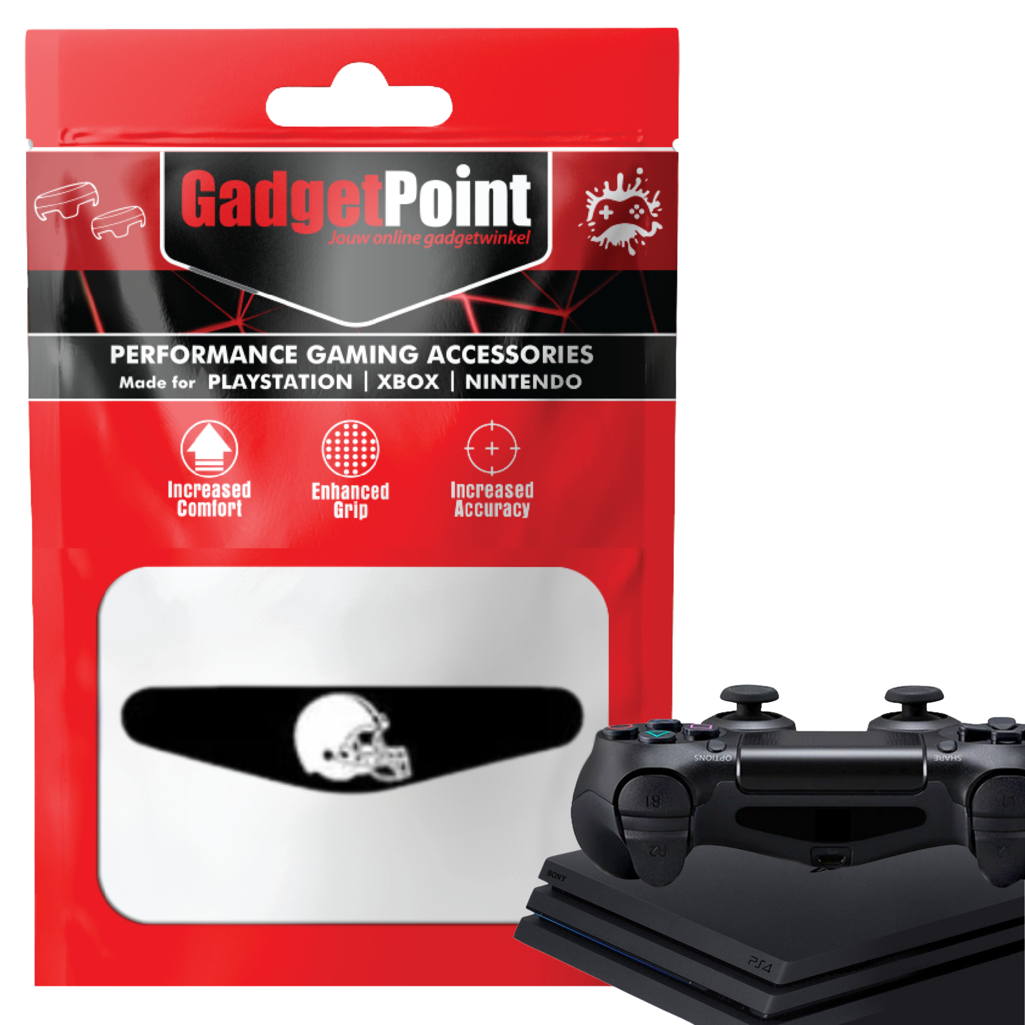 Controller Stickers voor PS4, PlayStation 4 - Performance Gaming Skin - Bescherming Accessoires - Helm