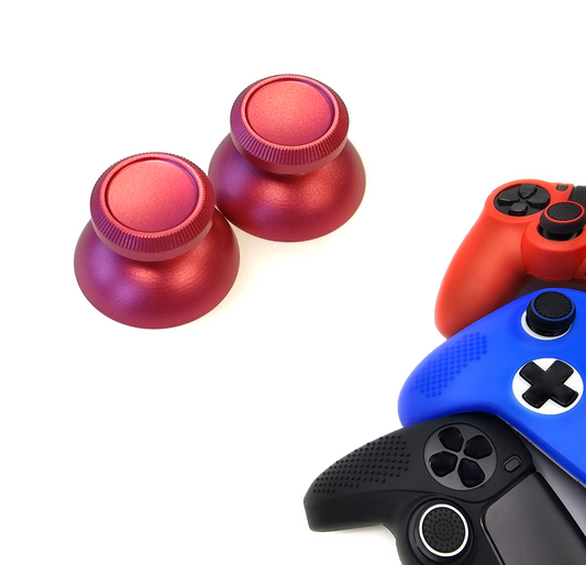 Gaming Thumbgrips | Performance Antislip Thumbsticks | Joystick Cap Thumb Grips | Accessoires geschikt voor Playstation PS4 PS5 & Xbox & Nintendo Pro Controller | Glimmend - Roze