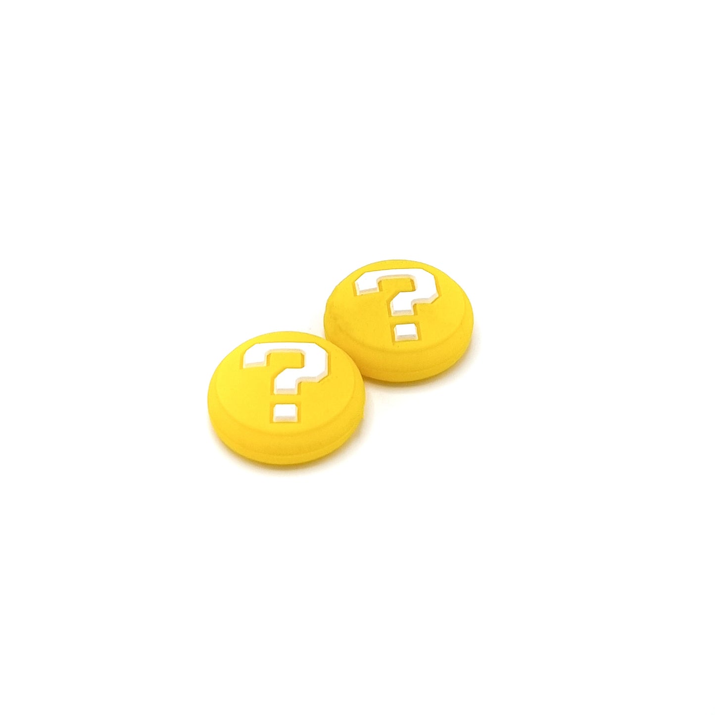 Gaming Thumbgrips | Performance Antislip Thumbsticks | Joystick Cap Thumb Grips | Vraagteken - Geel | Accessoires geschikt voor Nintendo Switch Joy-Con Controllers