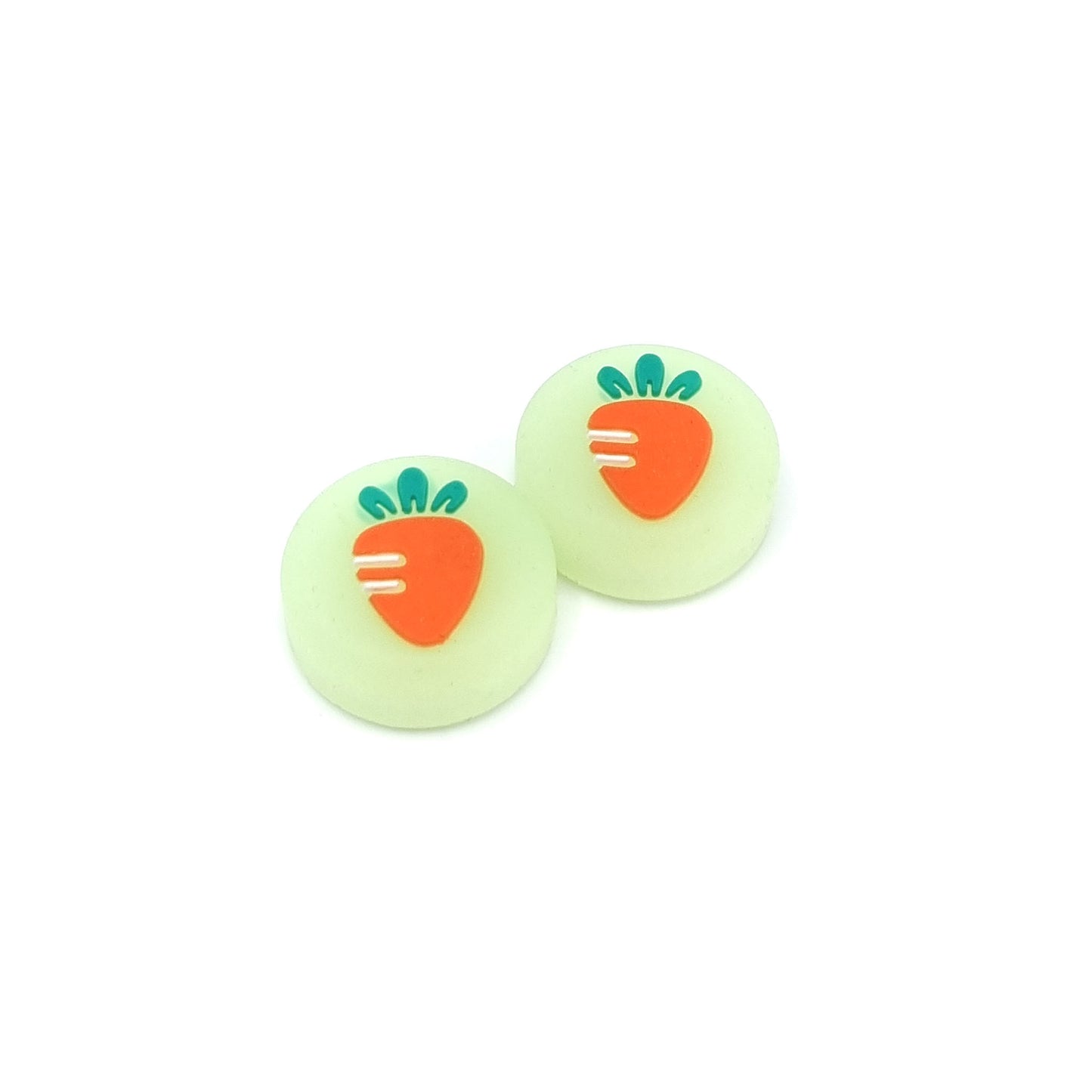 Gaming Thumbgrips | Performance Antislip Thumbsticks | Joystick Cap Thumb Grips | Fruit - Wortel groen | Accessoires geschikt voor Nintendo Switch Joy-Con Controllers
