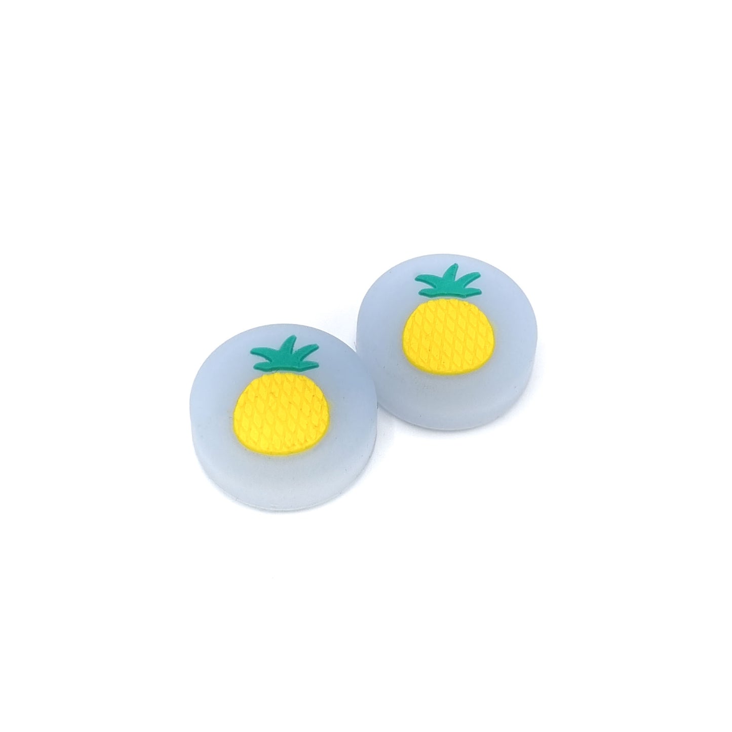 Gaming Thumbgrips | Performance Antislip Thumbsticks | Joystick Cap Thumb Grips | Fruit - Ananas grijs | Accessoires geschikt voor Nintendo Switch Joy-Con Controllers