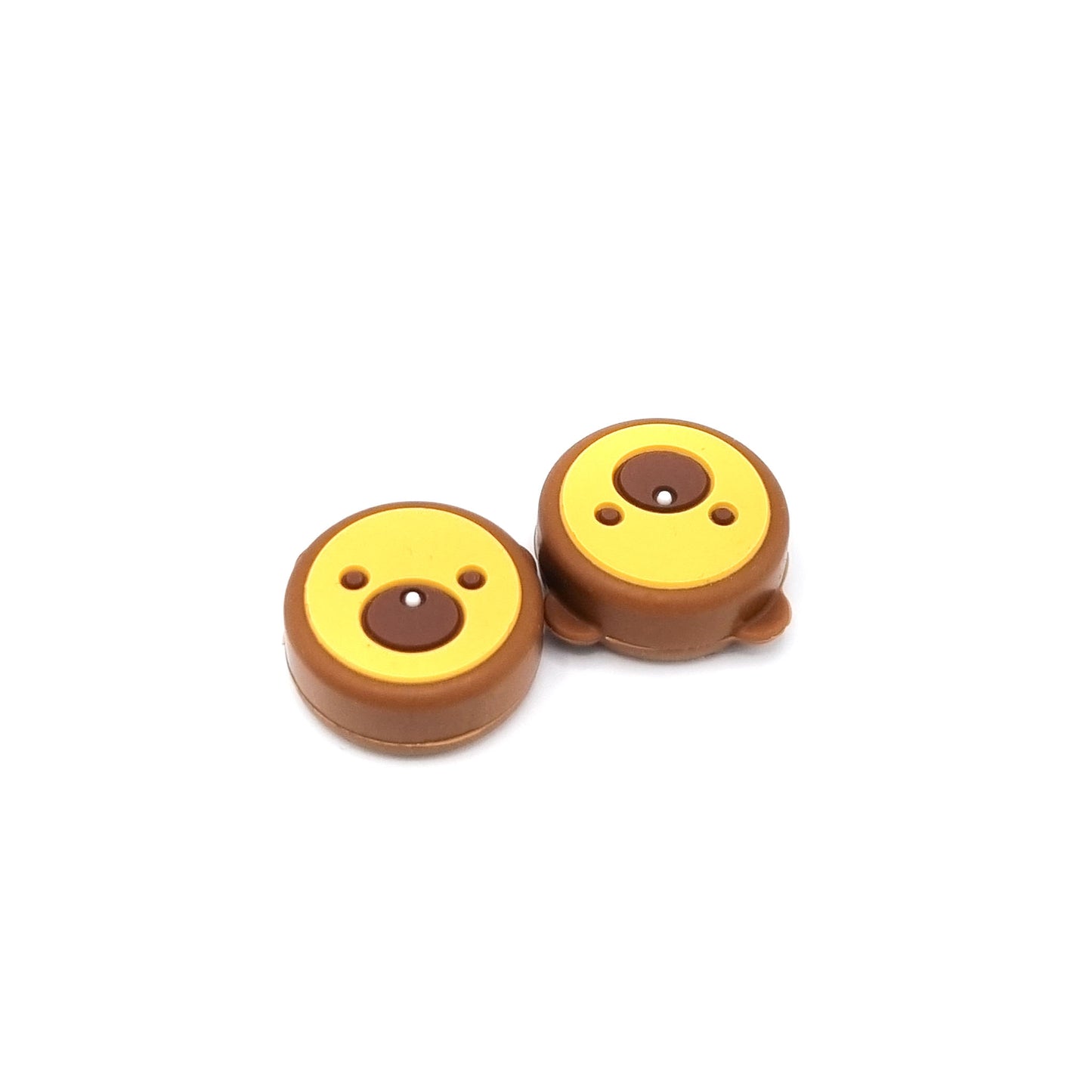 Gaming Thumbgrips | Performance Antislip Thumbsticks | Joystick Cap Thumb Grips | Dier - Geel/Bruin | Accessoires geschikt voor Nintendo Switch Joy-Con Controllers