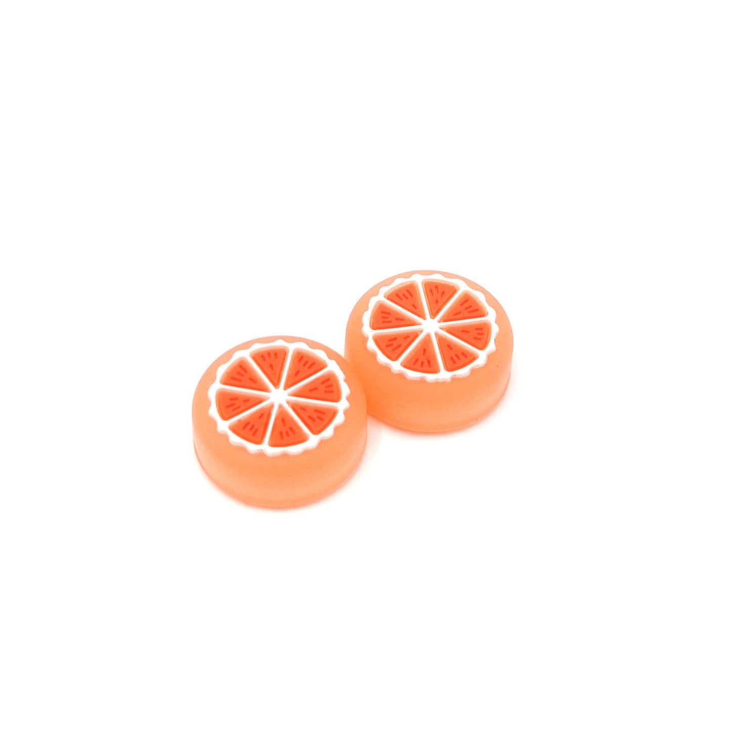 Gaming Thumbgrips | Performance Antislip Thumbsticks | Joystick Cap Thumb Grips | Fruit - Oranje | Accessoires geschikt voor Nintendo Switch Joy-Con Controllers