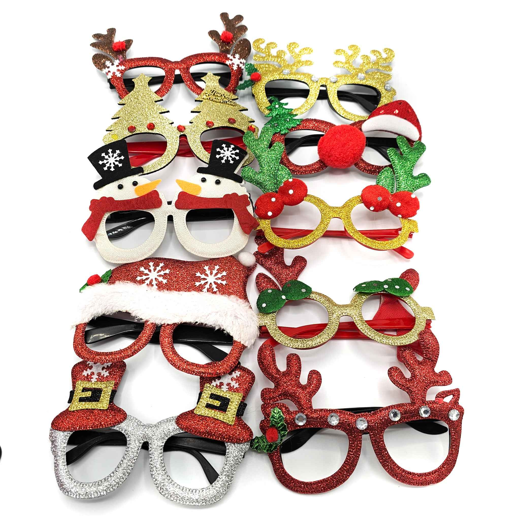 Brillen - Bril - Kerst - Kerstman - Kerstboom - Kerst - Kerstmis - Christmas - Xmas - 2 stuks - Willekeurige Brillen