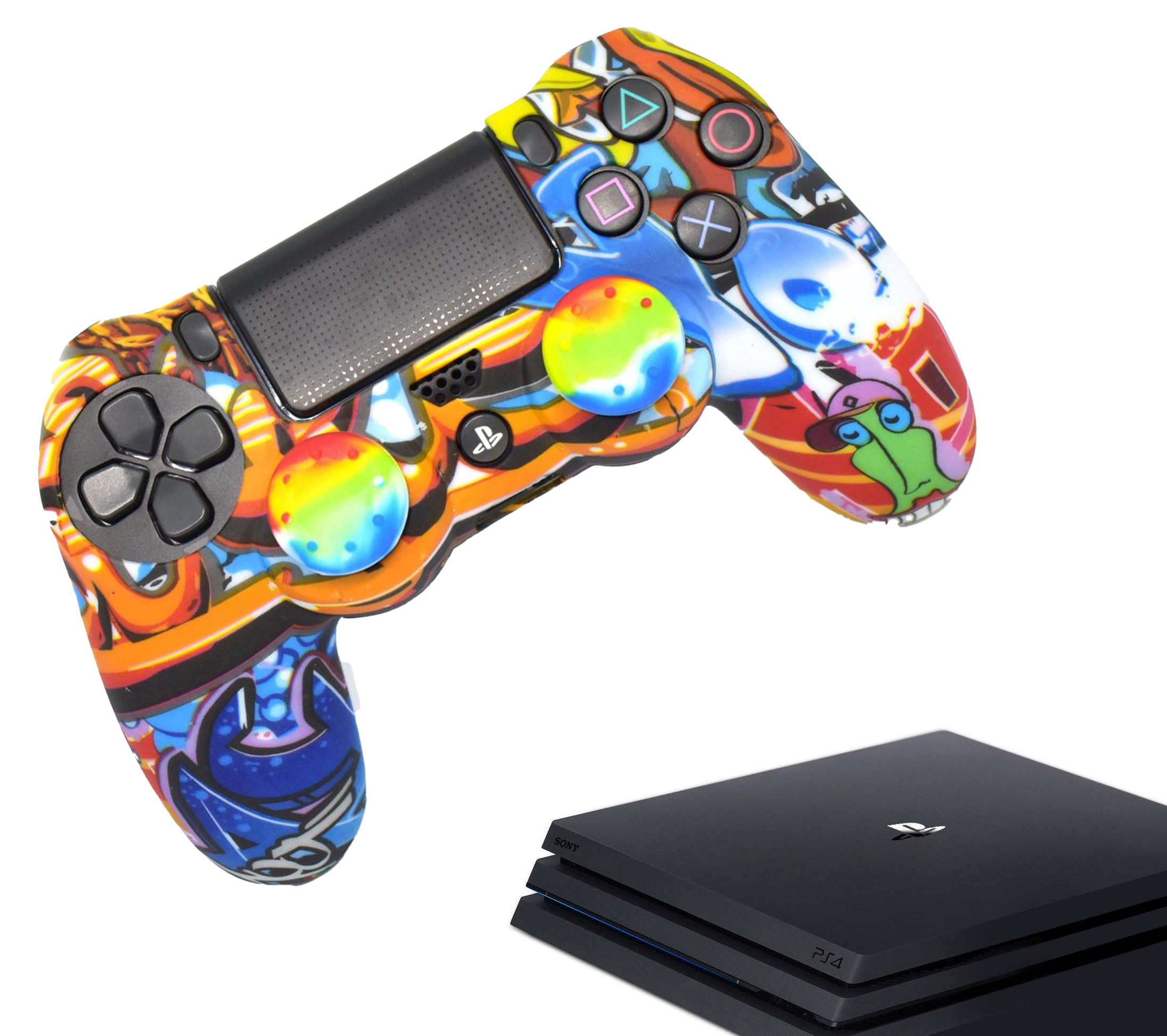 Hoesjes & Skins voor PS4, PlayStation 4 - Performance Gaming Case - Soft Grip Covers - Anti-Slip Controller Accessoires - Sport