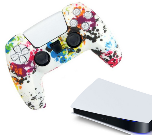 Siliconen Game Controller(s) Hoesjes | Performance Antislip Skin Beschermhoes | Softcover Grip Case | Accessoires geschikt voor Playstation 5 - PS5 | Painting