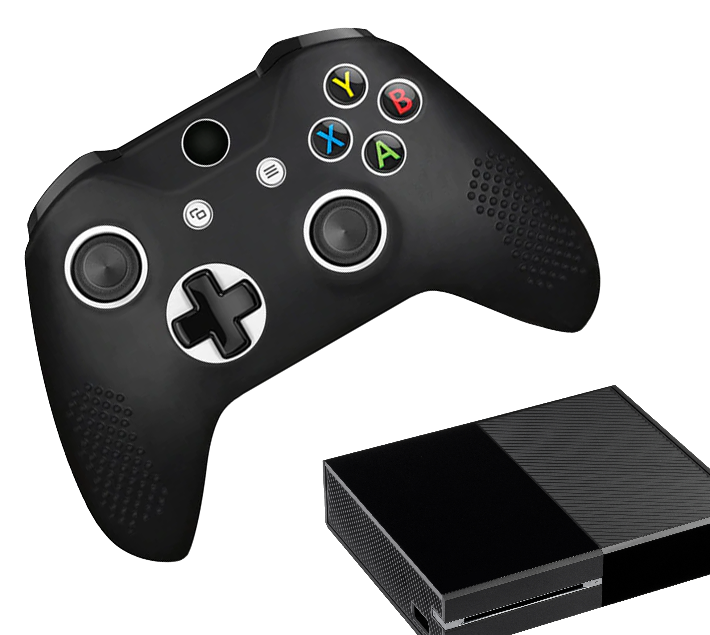 Cases & Skins for Xbox One - Performance Gaming Case - Soft Grip Covers - Anti-Slip Controller Accessories - Black
