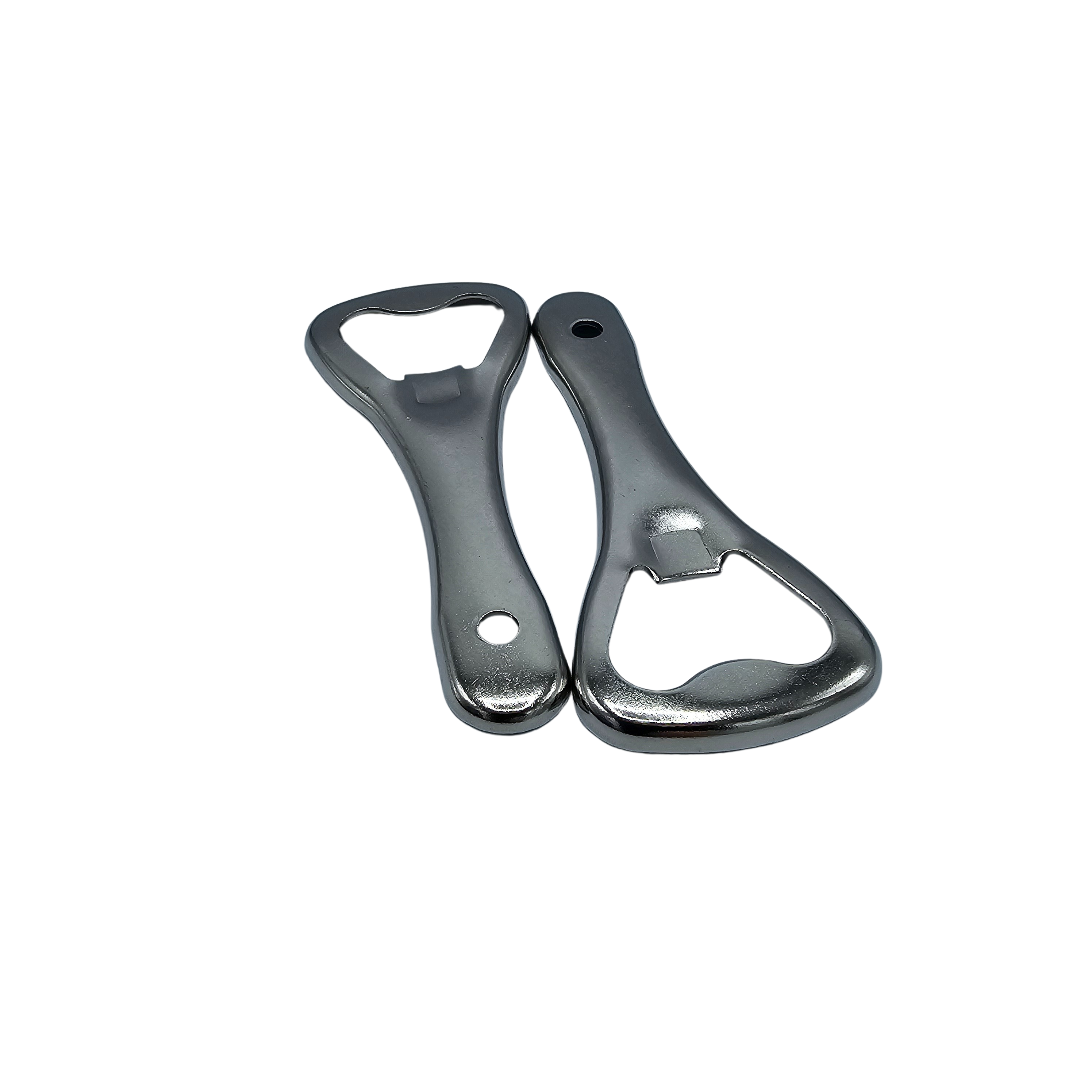 Flesopener - Bier Fles Opener - Dopjes Verwijderaar - Set van 2 - Zilver