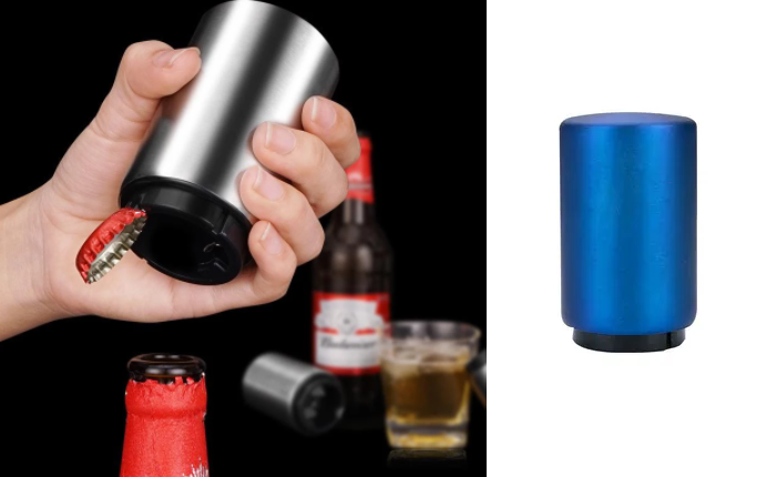 Flesopener - Bier Fles Opener - Dopjes Verwijderaar - Blauw