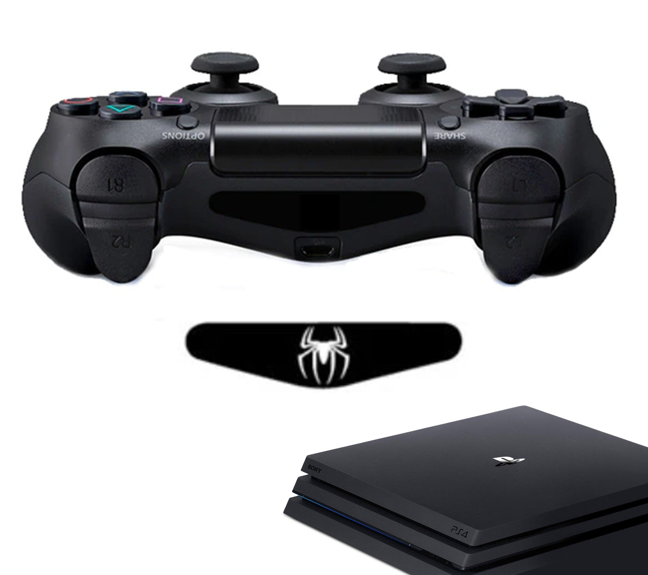 Controller Stickers voor PS4, PlayStation 4 - Performance Gaming Skin - Bescherming Accessoires - Spin