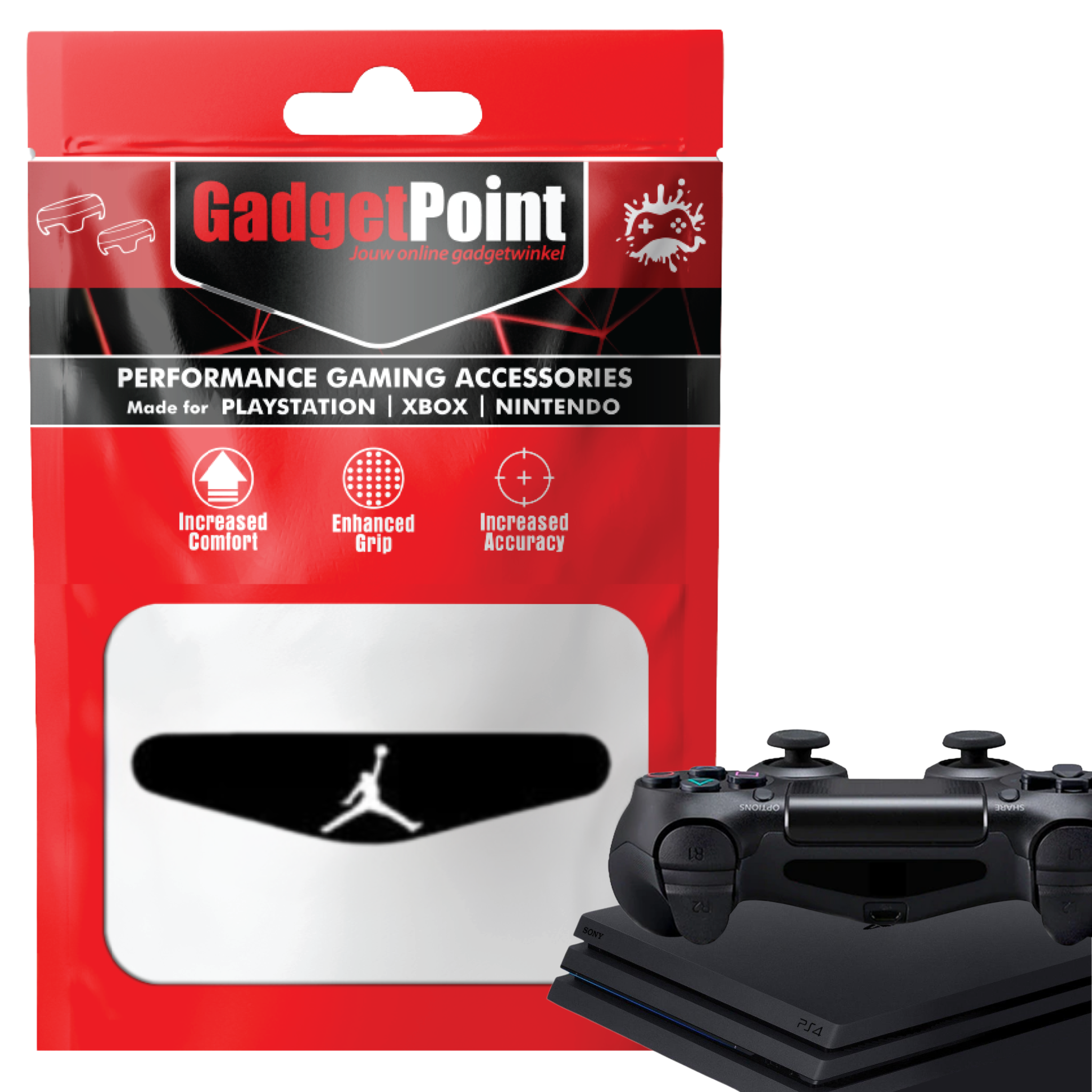 Controller Stickers voor PS4, PlayStation 4 - Performance Gaming Skin - Bescherming Accessoires - Basketball