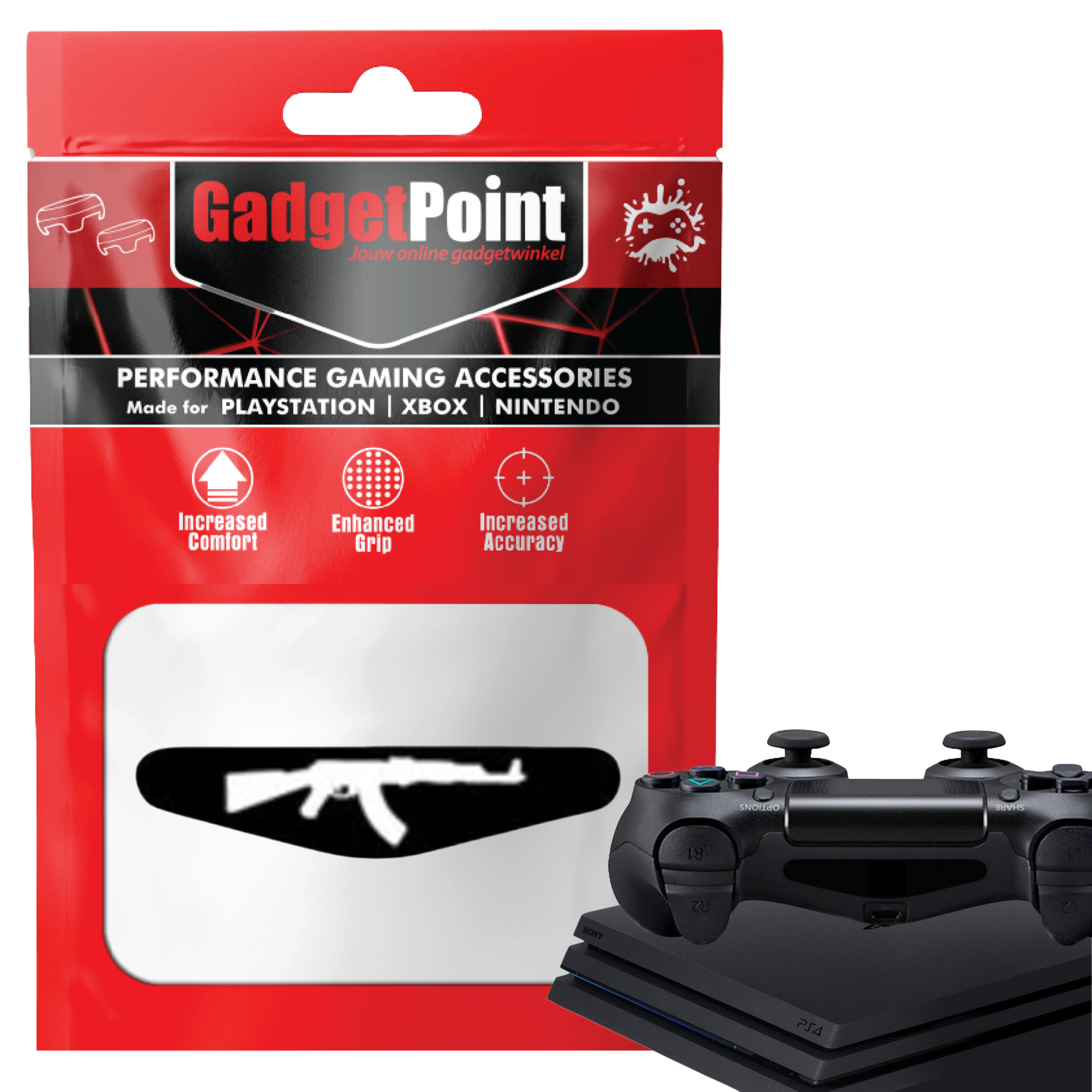 Controller Stickers voor PS4, PlayStation 4 - Performance Gaming Skin - Bescherming Accessoires - Wapen