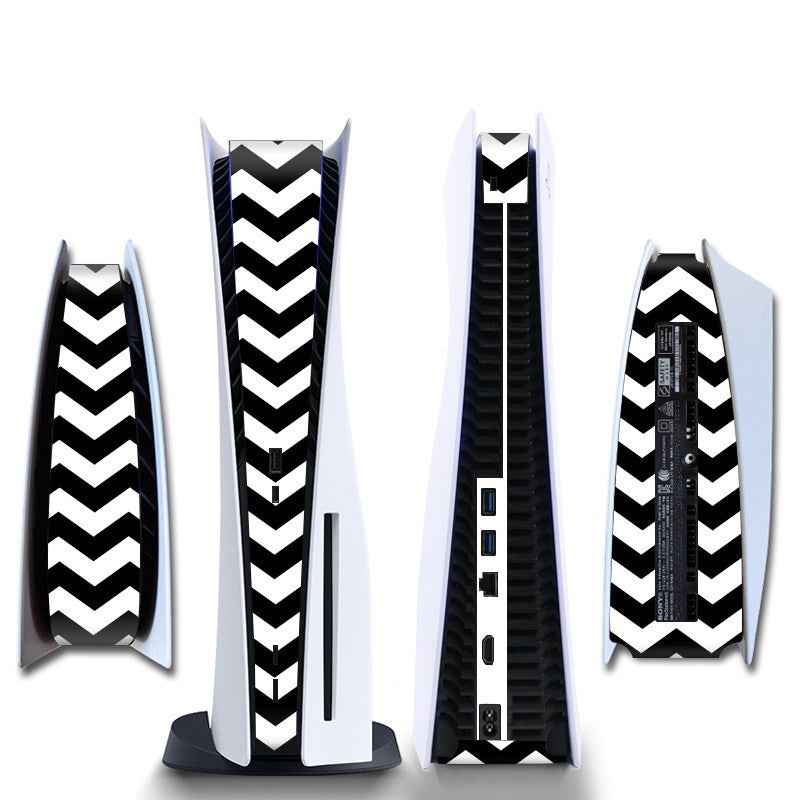Console Sticker Strip voor PS5, PlayStation 5 - Performance Gaming Skin - Bescherming Accessoires - Zwart/Wit