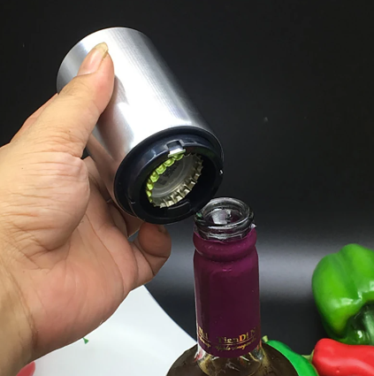 Flesopener - Bier Fles Opener - Dopjes Verwijderaar - Zwart