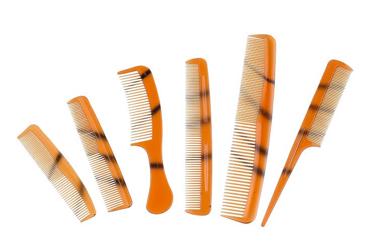 Kammset - Kamm - Friseurset - Haarschmuck - 6er-Set Kämme - Multicolor