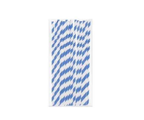 Papieren Rietjes - Paper Straws - Cocktails - Drankjes - Milieuvriendelijk & Duurzaam - 40 stuks - Blauw
