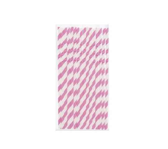 Papieren Rietjes - Paper Straws - Cocktails - Drankjes - Milieuvriendelijk & Duurzaam - 40 stuks - Roze