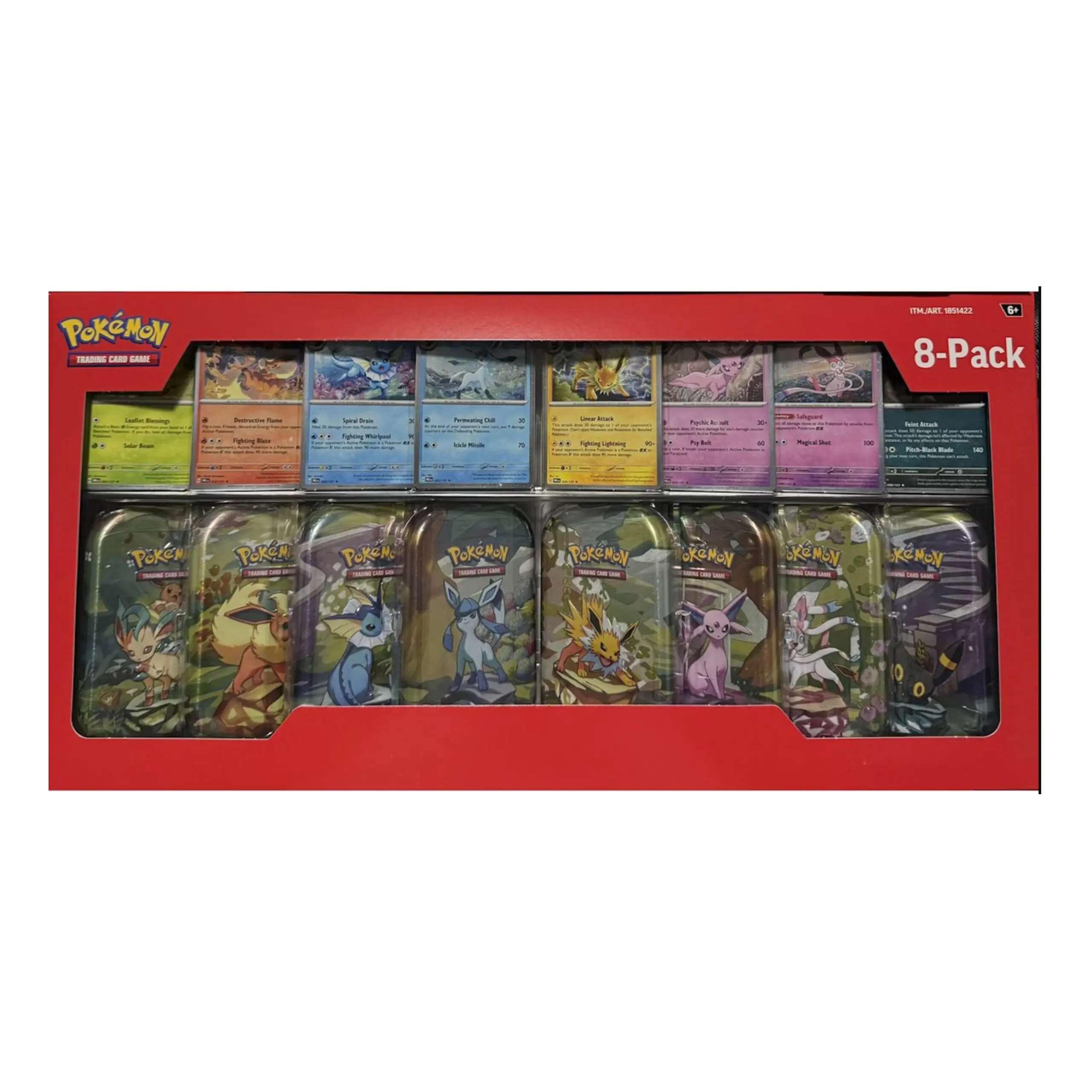 Pokémon TCG - Prismatic Evolutions Costco 8-Pack Mini Tin Box