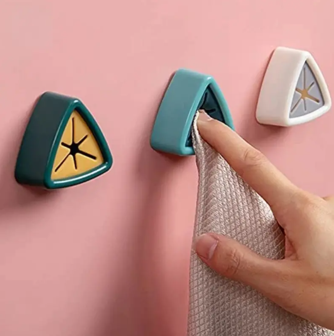 Aufhängehaken - Badhaken - Selbstklebend - Handtuchhaken - 2er Set - Multicolor