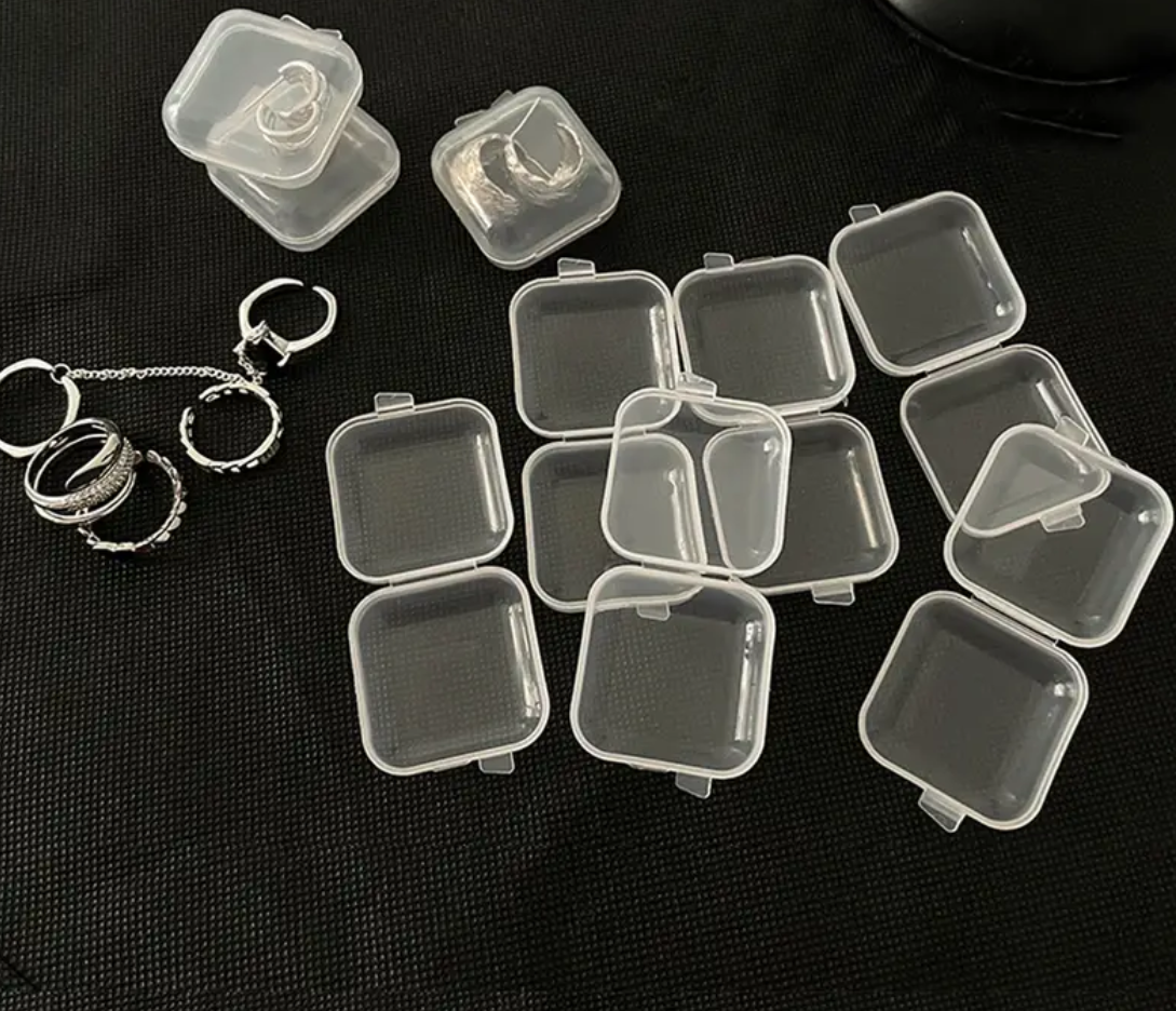 Jewelry Storage Box - Storage - Boxes - Set of 3 - Transparent