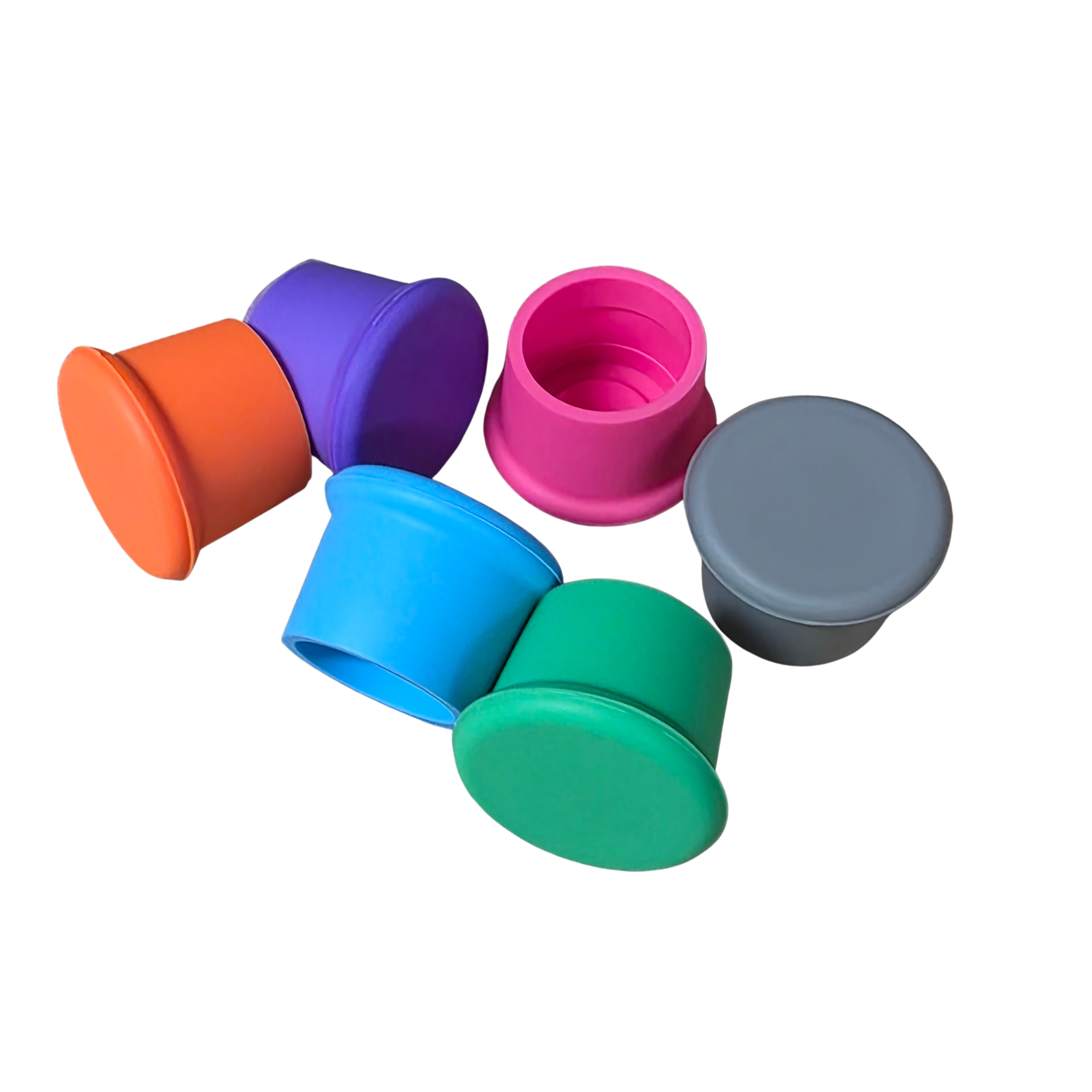 Siliconen Champagne & Wijnfles Stoppers - Set van 2 - Multicolor