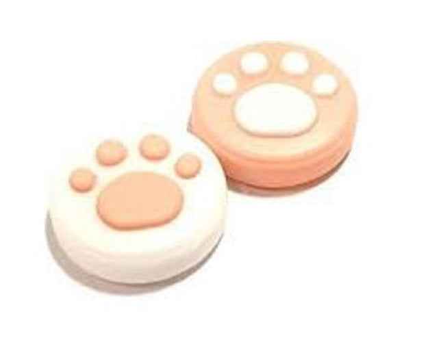 Thumb Grips voor Nintendo Switch Joy-Con Controllers - Gaming Thumbgrips - Performance Thumbsticks - Anti-Slip Joystick Caps - Bescherming Accessoires - Pootjes - Roze/Wit