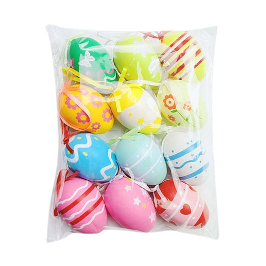 Pasen | Easter | Paashaas | Ophangen | Set van 10 stuks in verschillende kleuren | Paaseieren Vrolijk