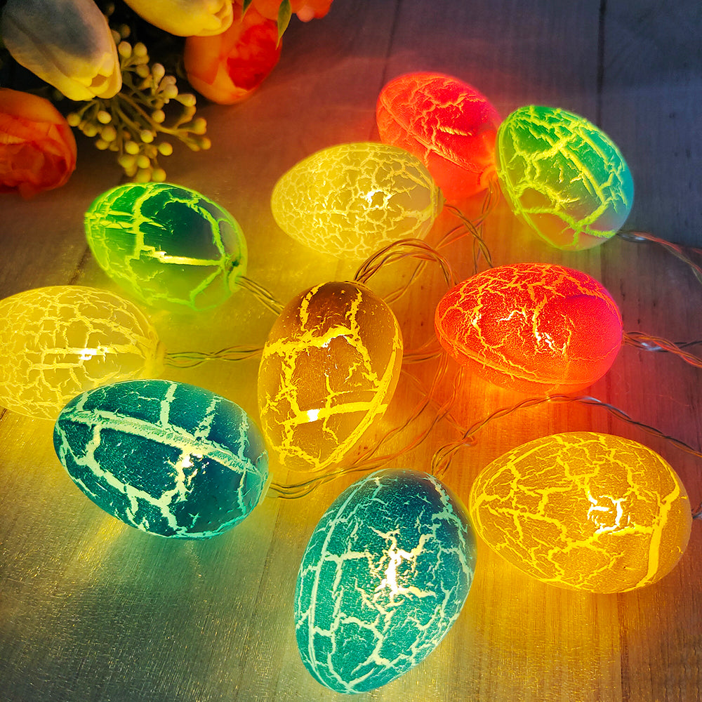 Ostern - Ostern - Osterhase - Beleuchtung - Osterbeleuchtung - Lichterkette mit 10 Lichtern - Eier Eier