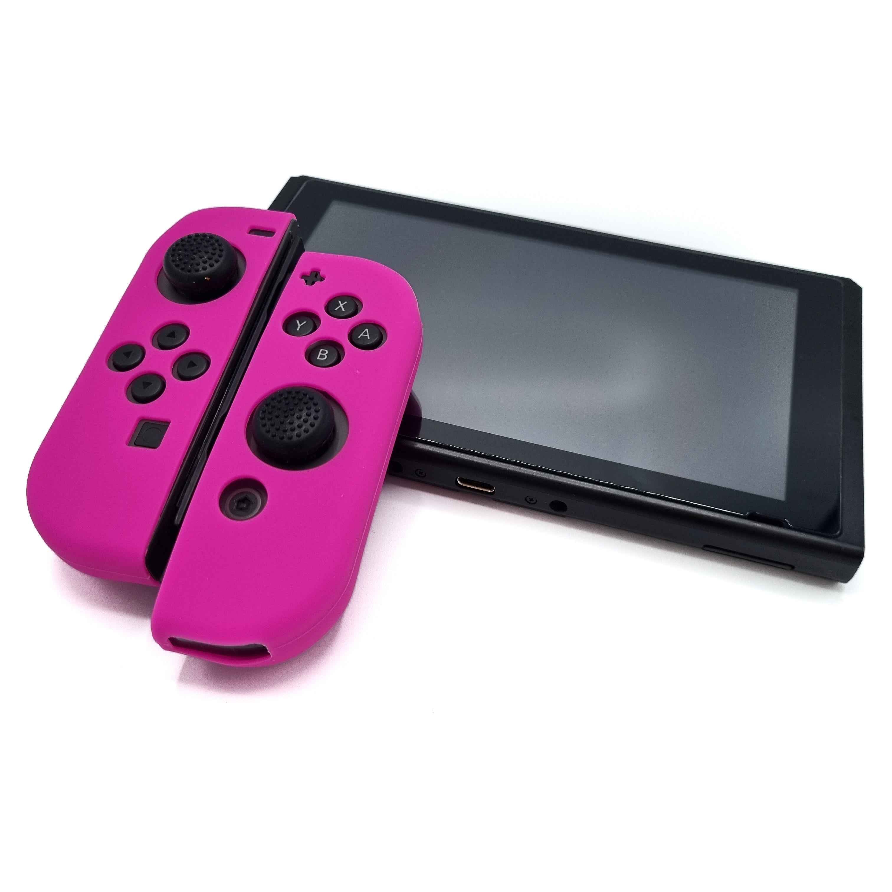 Hoesjes & Skins voor Nintendo Switch 1 - Performance Gaming Case - Soft Grip Covers - Anti-Slip Joy-Con Controller Accessoires - Roze