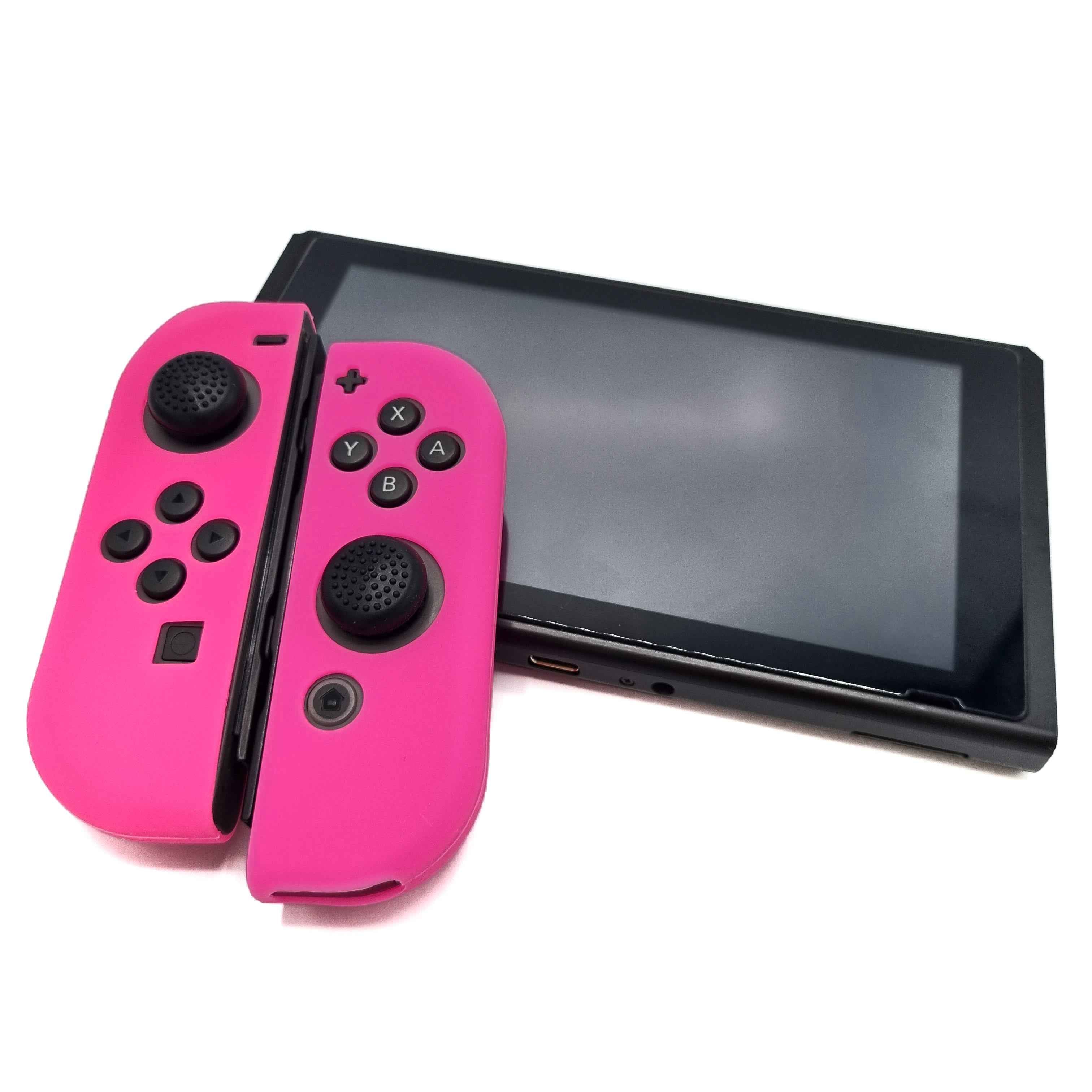 Hoesjes & Skins voor Nintendo Switch 1 - Performance Gaming Case - Soft Grip Covers - Anti-Slip Joy-Con Controller Accessoires - Licht Roze