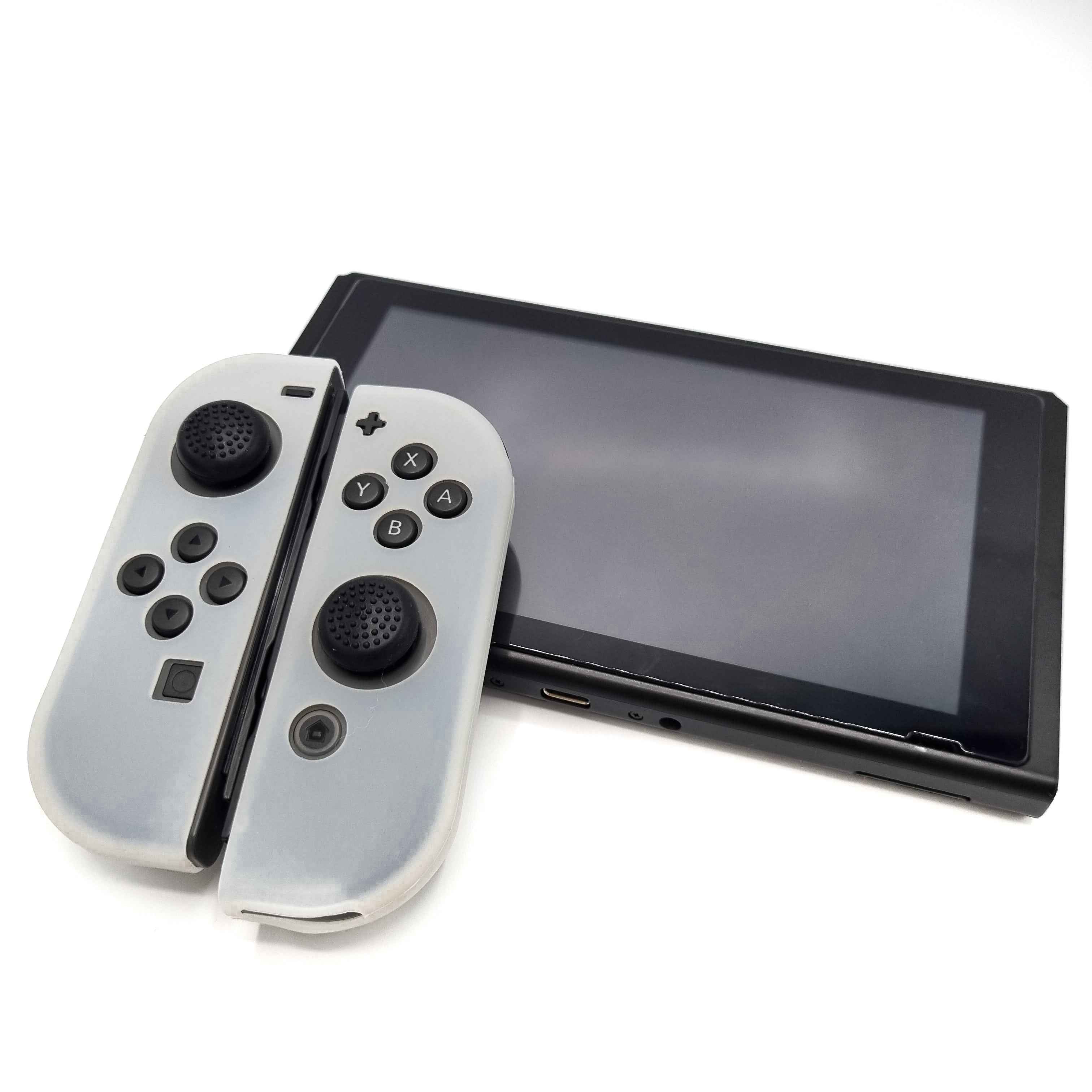 Hoesjes & Skins voor Nintendo Switch 1 - Performance Gaming Case - Soft Grip Covers - Anti-Slip Joy-Con Controller Accessoires - Transparant