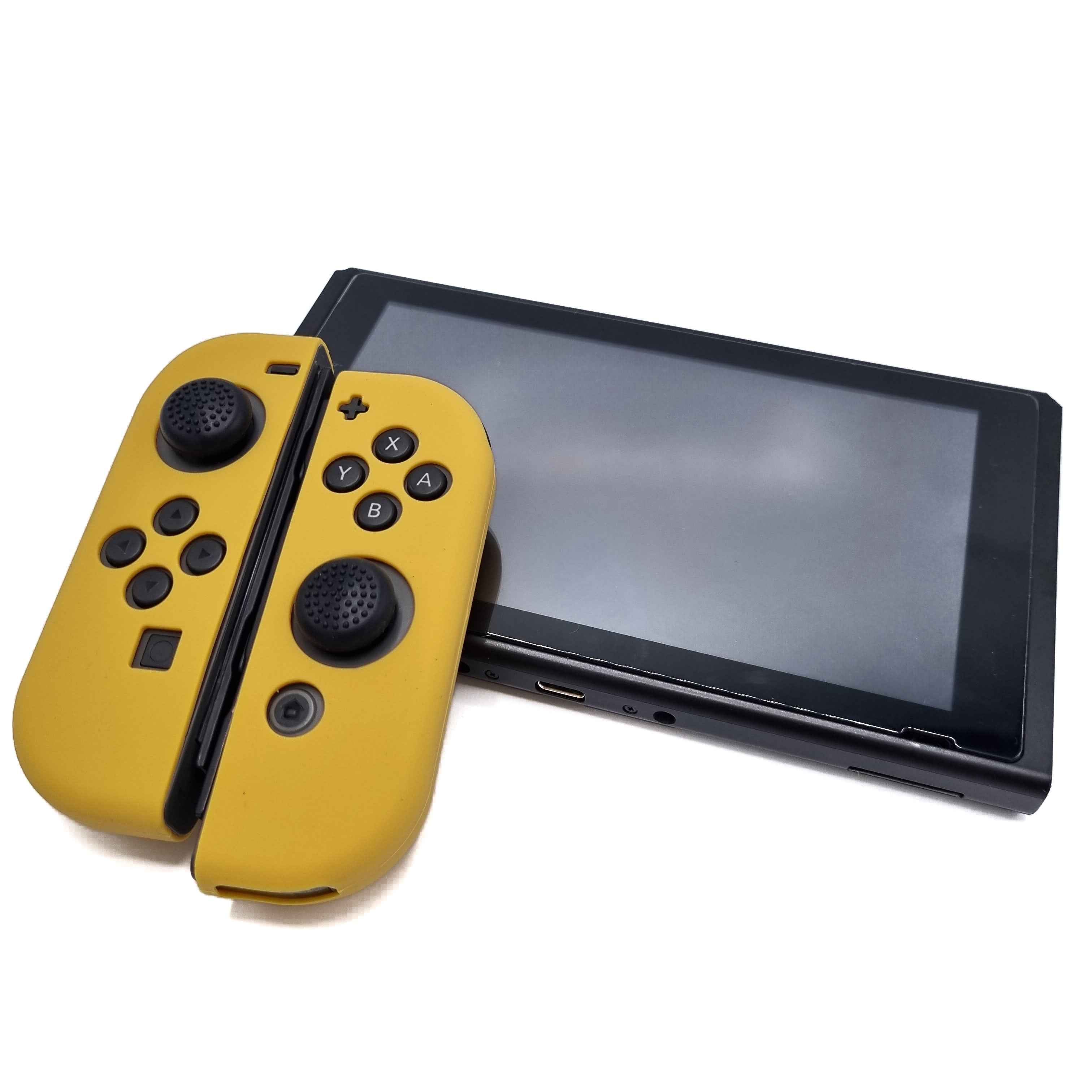 Hoesjes & Skins voor Nintendo Switch 1 - Performance Gaming Case - Soft Grip Covers - Anti-Slip Joy-Con Controller Accessoires - Beige