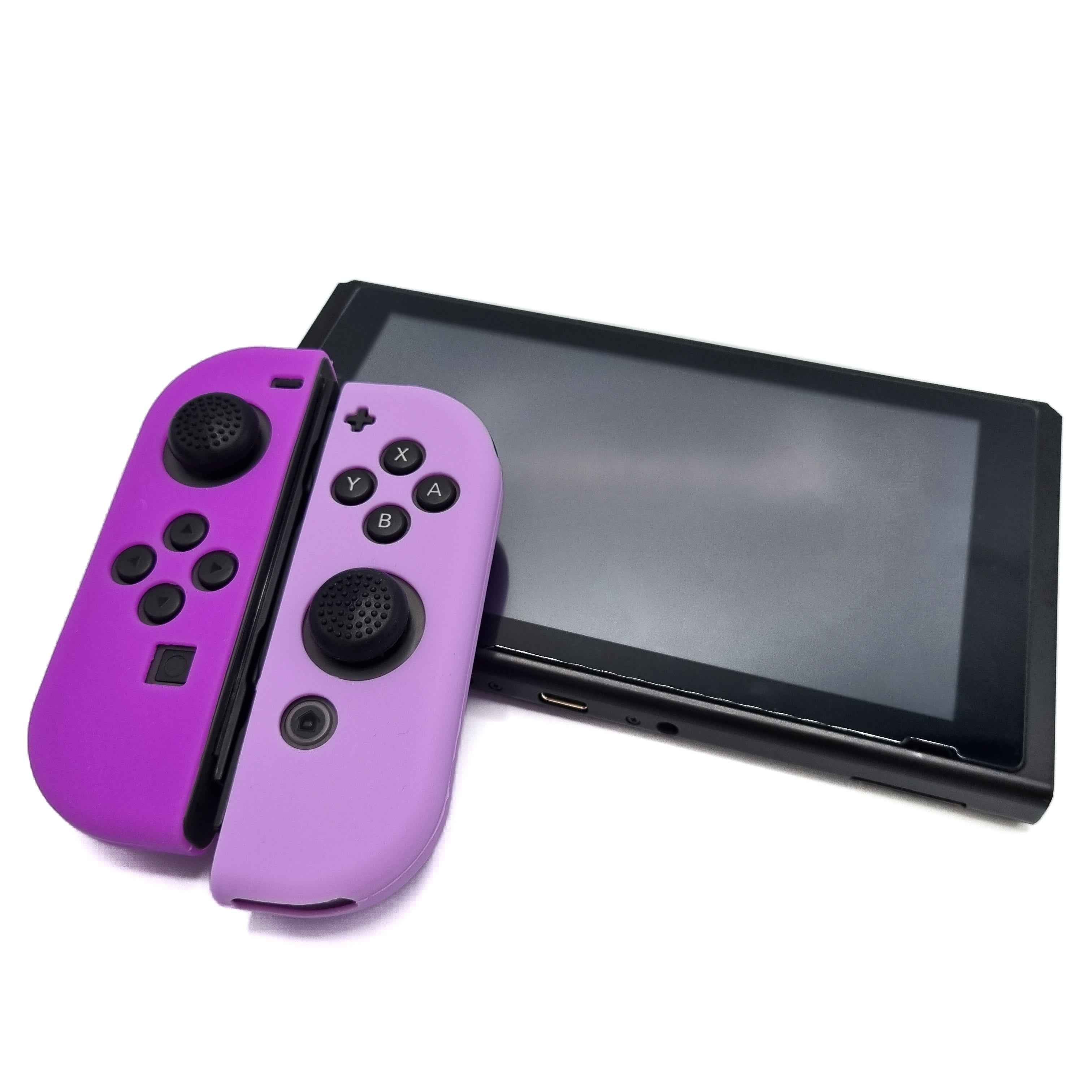 Hoesjes & Skins voor Nintendo Switch 1 - Performance Gaming Case - Soft Grip Covers - Anti-Slip Joy-Con Controller Accessoires - Paars/Lila
