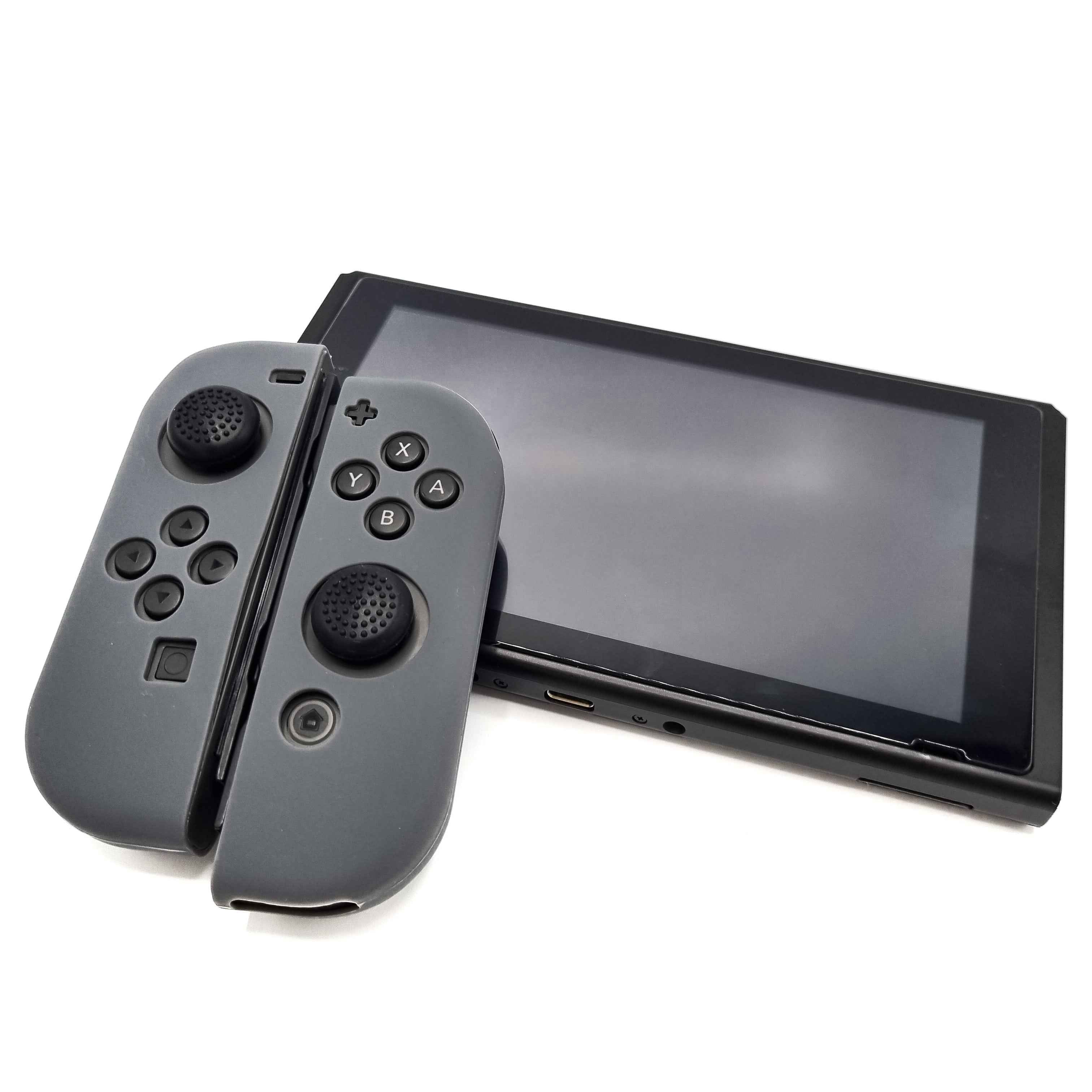 Hoesjes & Skins voor Nintendo Switch 1 - Performance Gaming Case - Soft Grip Covers - Anti-Slip Joy-Con Controller Accessoires - Donkergrijs