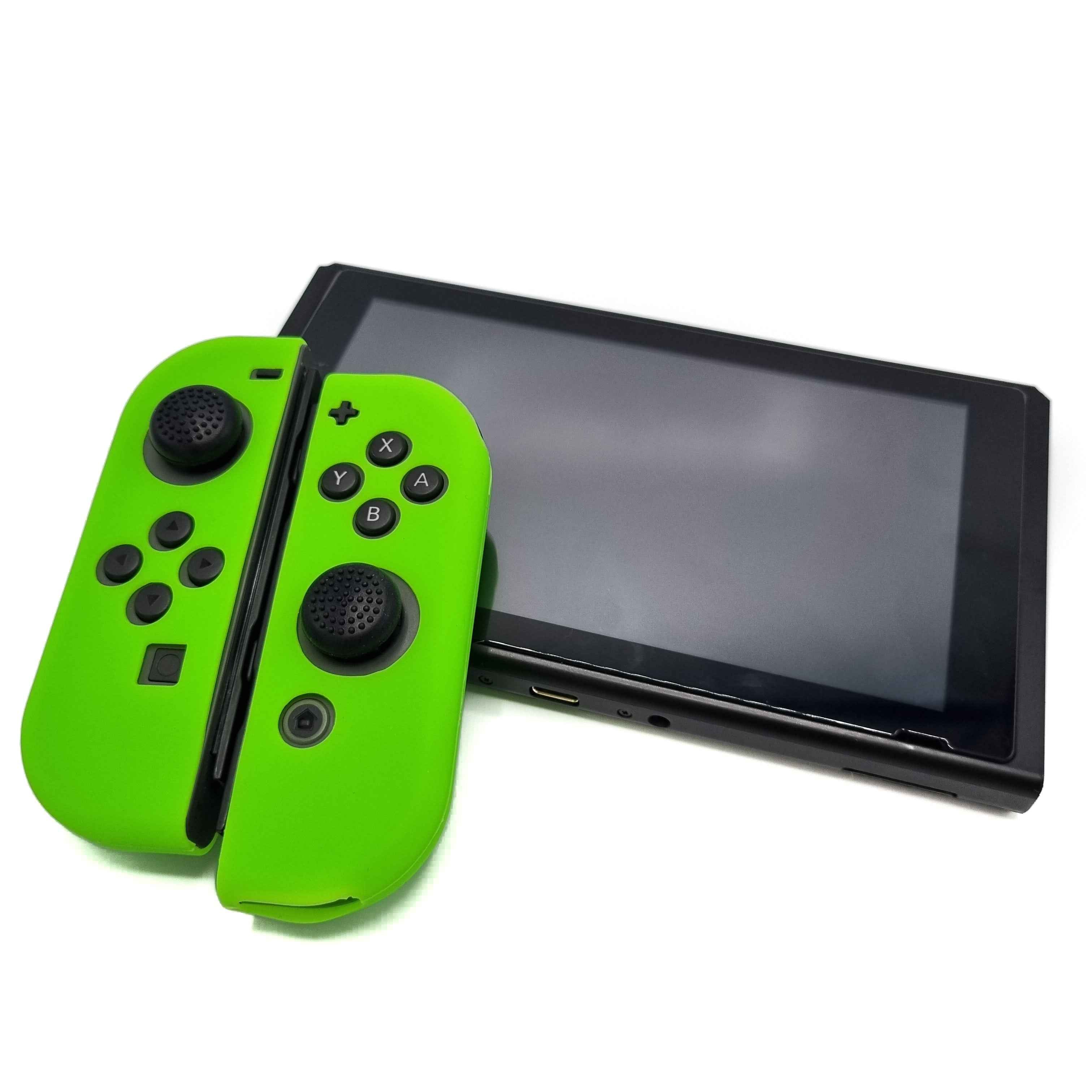 Hoesjes & Skins voor Nintendo Switch 1 - Performance Gaming Case - Soft Grip Covers - Anti-Slip Joy-Con Controller Accessoires - Lime Groen