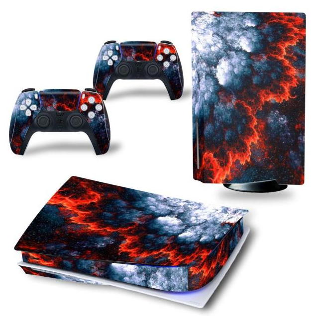 Console & Controller Stickers voor PS5, PlayStation 5 - Performance Gaming Skin - Bescherming Accessoires - Explosie