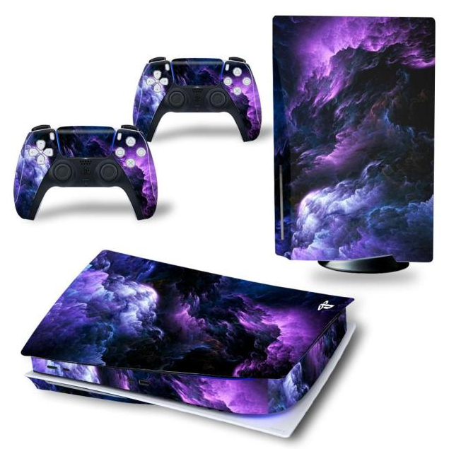 Console & Controller Stickers voor PS5, PlayStation 5 - Performance Gaming Skin - Bescherming Accessoires - Paars