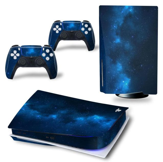 Console & Controller Stickers voor PS5, PlayStation 5 - Performance Gaming Skin - Bescherming Accessoires - Blauw