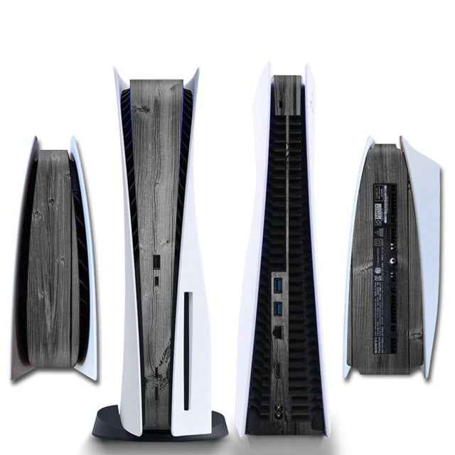 Console Sticker Strip voor PS5, PlayStation 5 - Performance Gaming Skin - Bescherming Accessoires - Hout