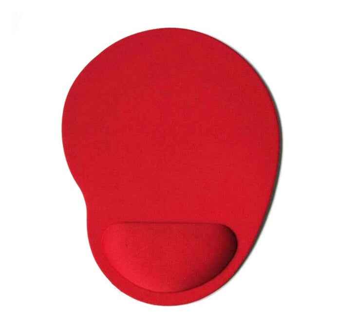 Antislip Muismat - Polssteun - Mousepad - Rond Rood