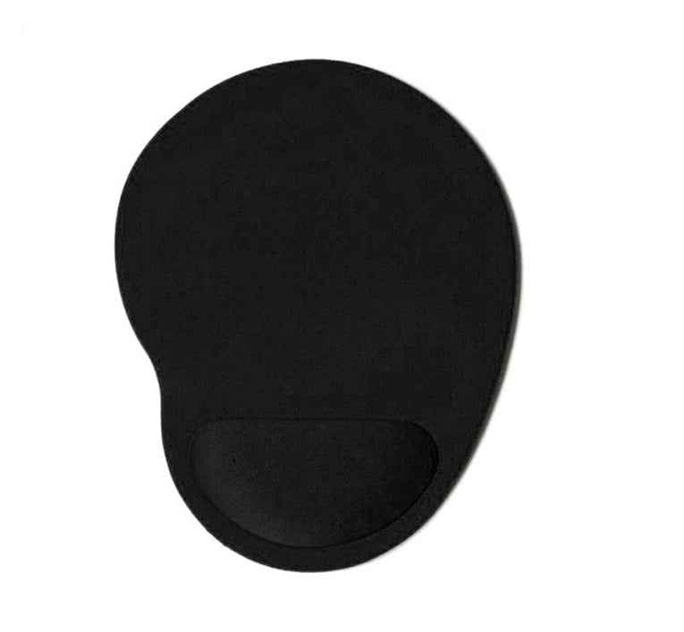 Antislip Muismat - Polssteun - Mousepad - Rond Zwart