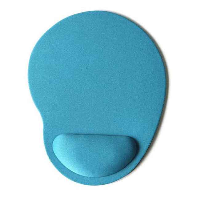 Antislip Muismat - Polssteun - Mousepad - Rond Lichtblauw