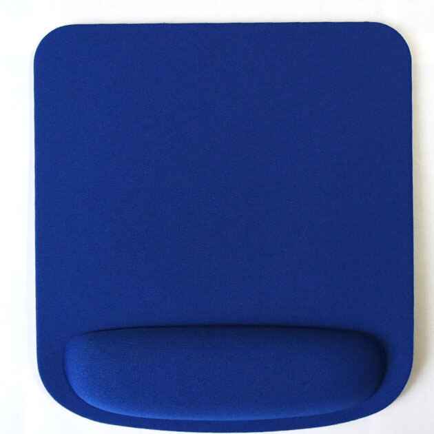 Antislip Muismat - Polssteun - Mousepad - Vierkant Blauw