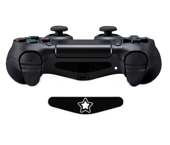Controller Accessoires Sticker | Ster | Geschikt voor de volgende console(s): PS4 - Playstation 4 | 1 Sticker