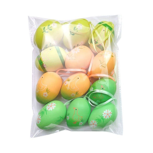 Pasen | Easter | Paashaas | Ophangen | Set van 10 stuks in verschillende kleuren | Paaseieren Eendje