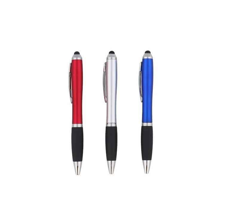 Touch Screen Pen - Touchscreen - Digitale Pen - Set van 3 - Rood/Zilver/Blauw