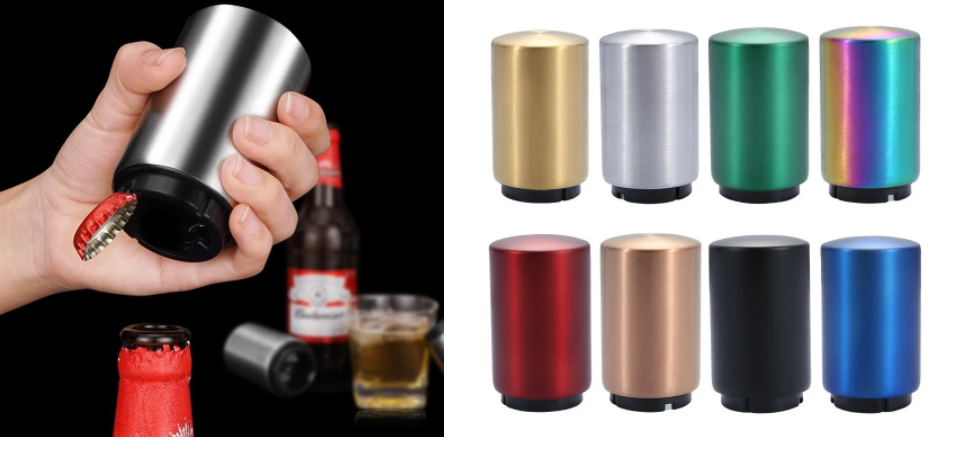 Flesopener | Bier Fles Opener | Dopjes Verwijderaar | Blauw